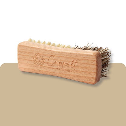 Wooden dandy brush 2-in-1