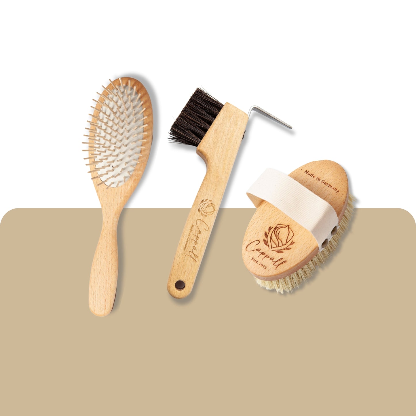 Basic horse grooming set