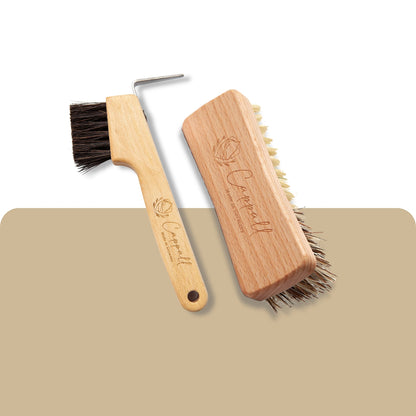 Hoof brush & hoof pick set