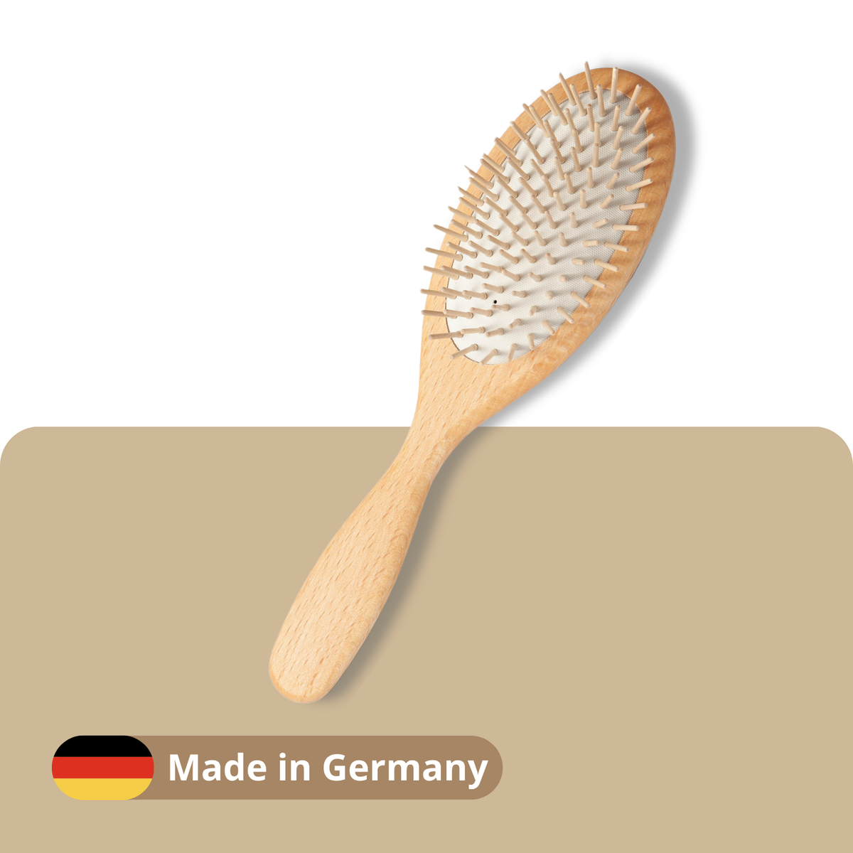 Wooden mane and tail brush