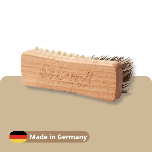 Wooden dandy brush 2-in-1