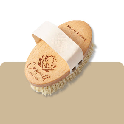 Wooden horse grooming brush